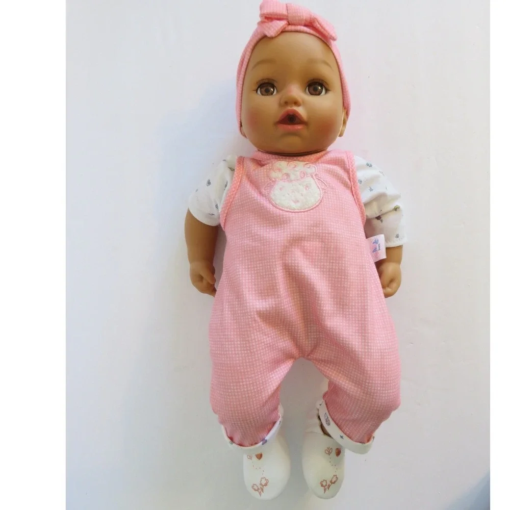 Zapf Creation Baby Born Ava Doll Pink Gingham Outfit Toddler Toy‎